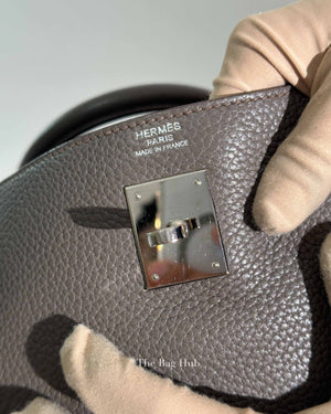 Hermes Etoupe Clemence Kelly 32 Bag PHW