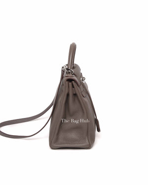 Hermes Etoupe Clemence Kelly 32 Bag PHW