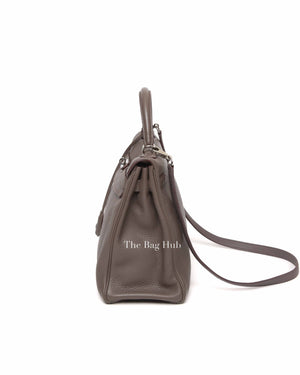 Hermes Etoupe Clemence Kelly 32 Bag PHW