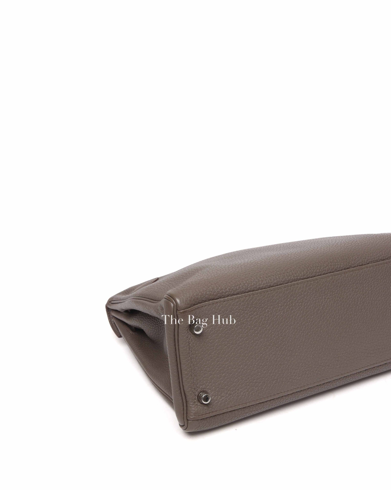 Hermes Etoupe Clemence Kelly 32 Bag PHW