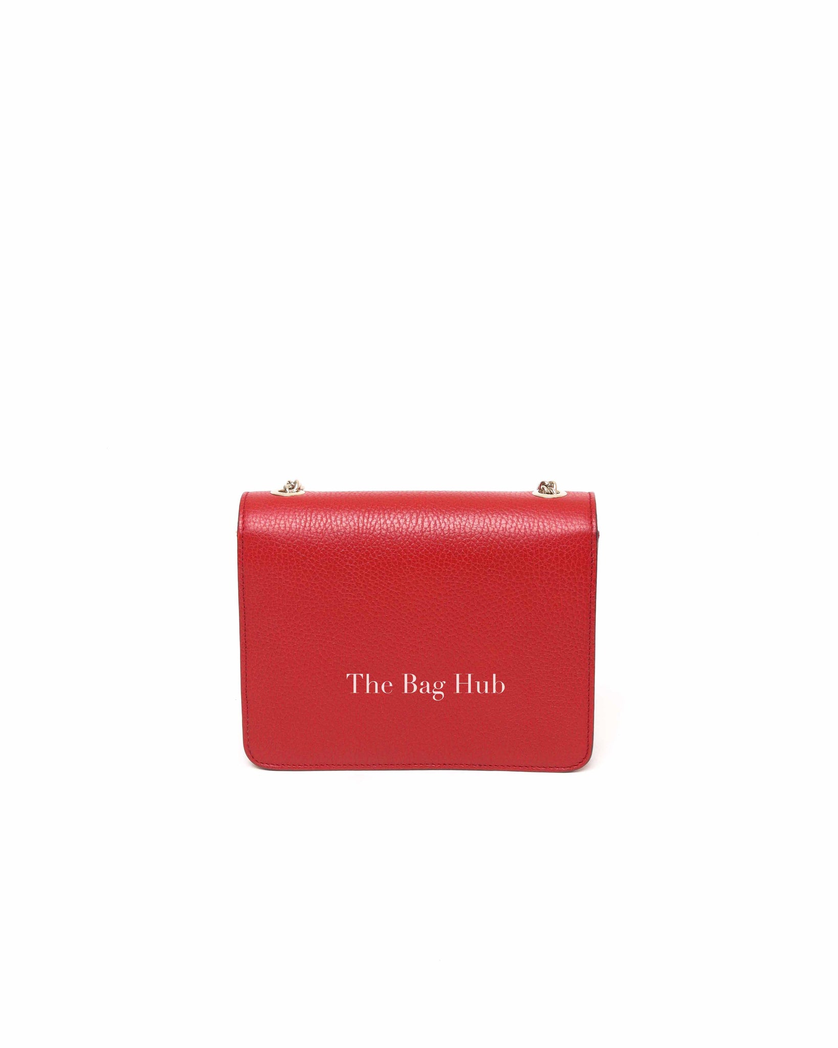 Gucci Red Leather Dollar Interlocking G Small Shoulder Bag