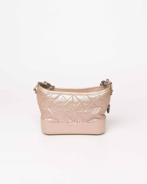 Chanel Iridescent Beige Aged Calfskin Small Gabrielle Bag