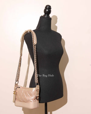 Chanel Iridescent Beige Aged Calfskin Small Gabrielle Bag