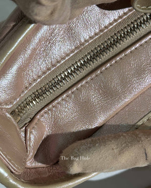 Chanel Iridescent Beige Aged Calfskin Small Gabrielle Bag