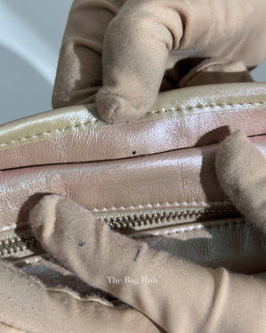 Chanel Iridescent Beige Aged Calfskin Small Gabrielle Bag