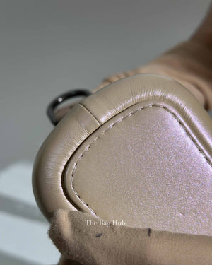 Chanel Iridescent Beige Aged Calfskin Small Gabrielle Bag