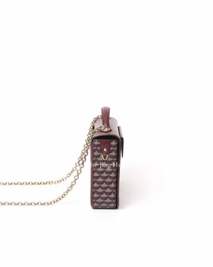 Faure Le Page Maroon Leather Calibre 27 Bag