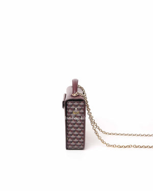 Faure Le Page Maroon Leather Calibre 27 Bag