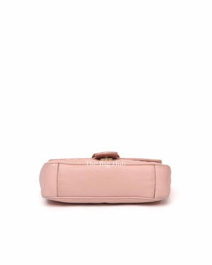 Gucci Pink GG Marmont Matelasse Small Shoulder Bag