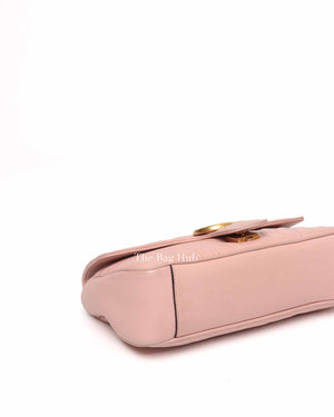 Gucci Pink GG Marmont Matelasse Small Shoulder Bag