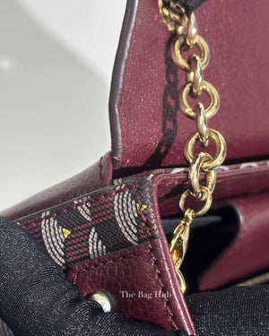 Faure Le Page Maroon Leather Calibre 27 Bag