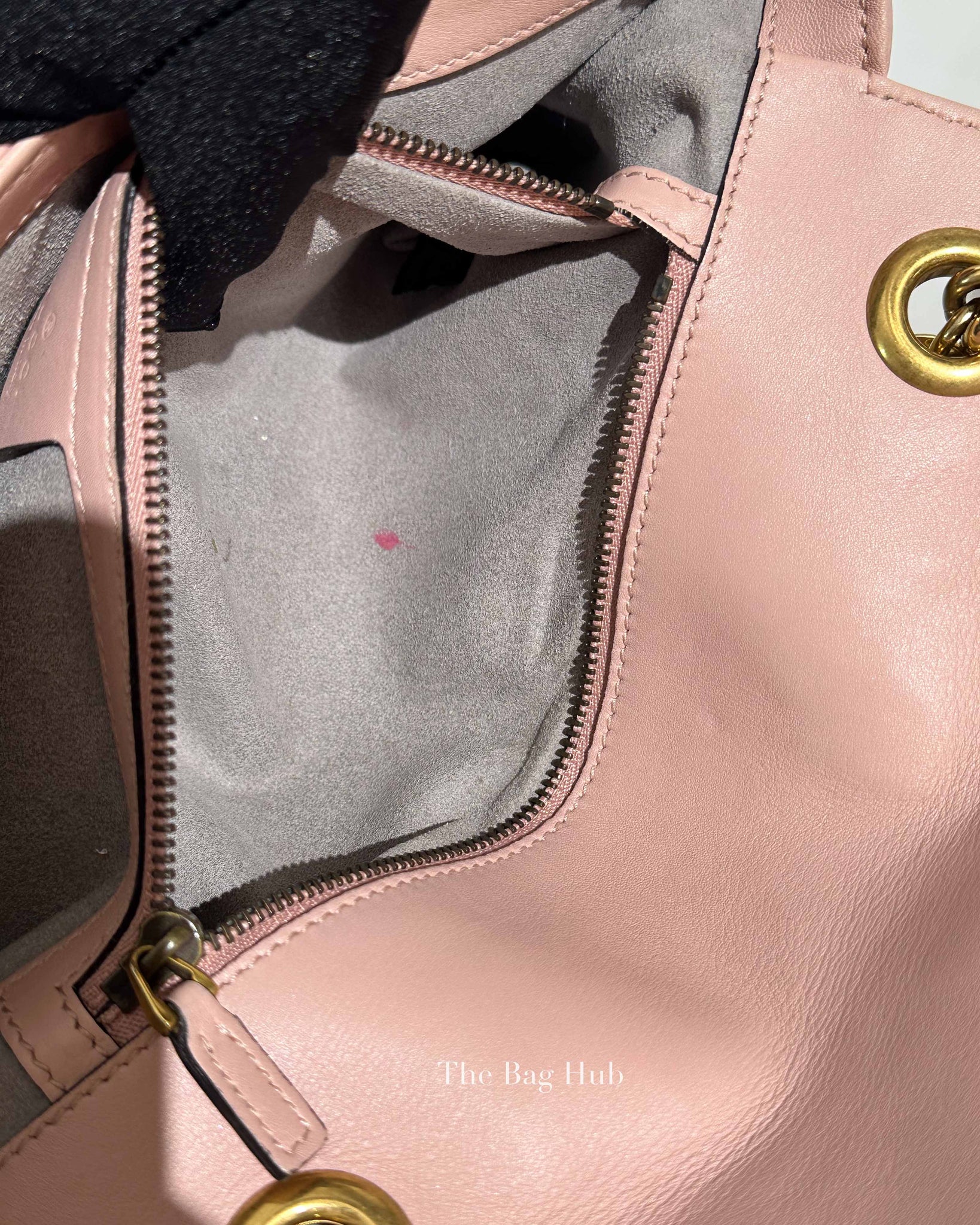 Gucci Pink GG Marmont Matelasse Small Shoulder Bag