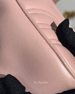 Gucci Pink GG Marmont Matelasse Small Shoulder Bag