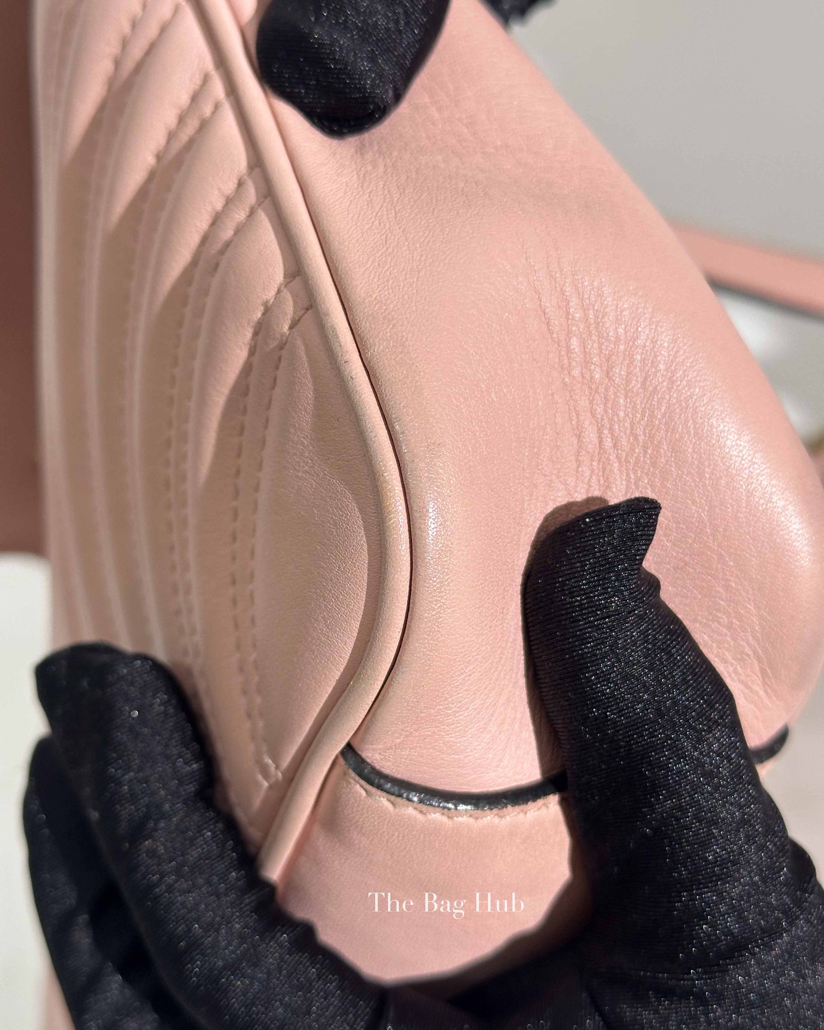 Gucci Pink GG Marmont Matelasse Small Shoulder Bag