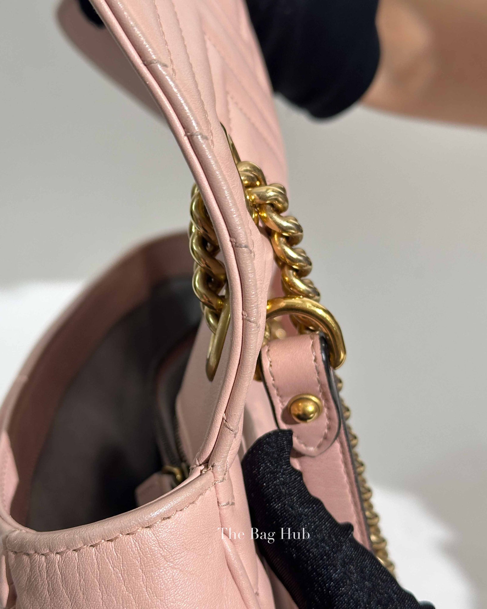 Gucci Pink GG Marmont Matelasse Small Shoulder Bag