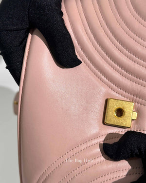 Gucci Pink GG Marmont Matelasse Small Shoulder Bag
