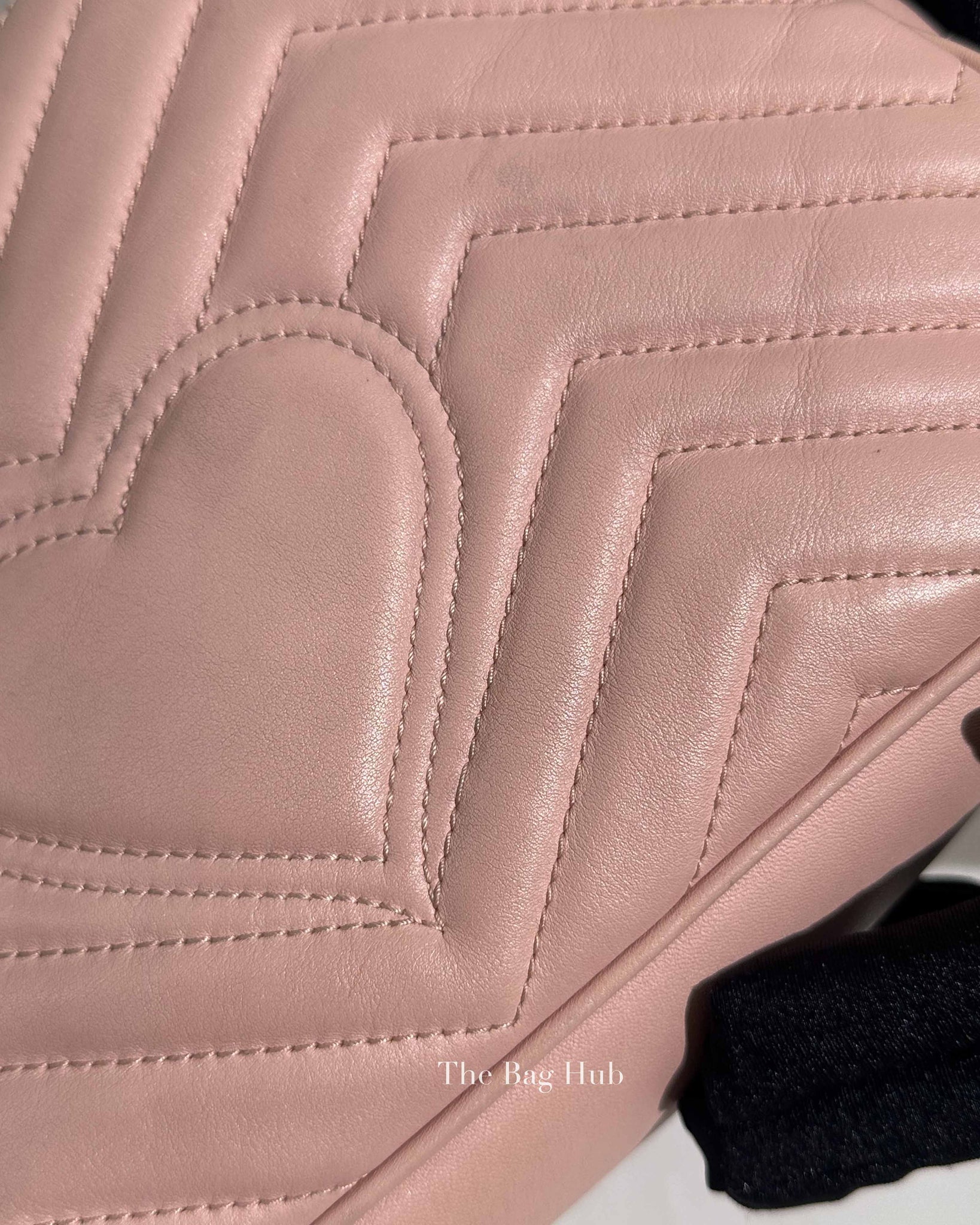 Gucci Pink GG Marmont Matelasse Small Shoulder Bag