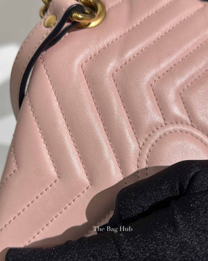Gucci Pink GG Marmont Matelasse Small Shoulder Bag