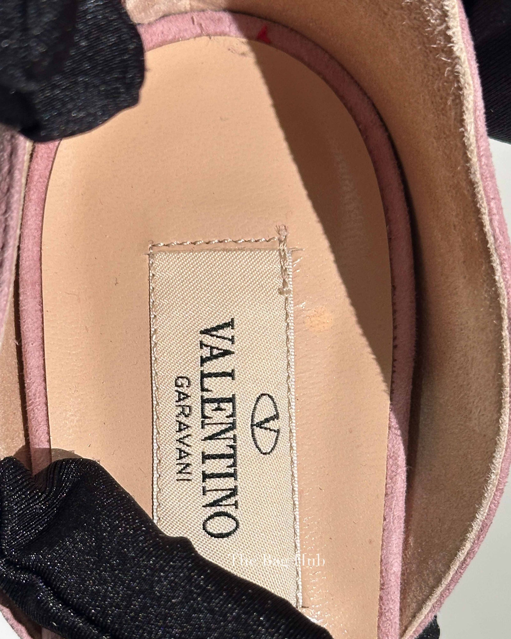 Valentino Antique Pink Suede Caged Ankle Strap Flat Sandals Size 37