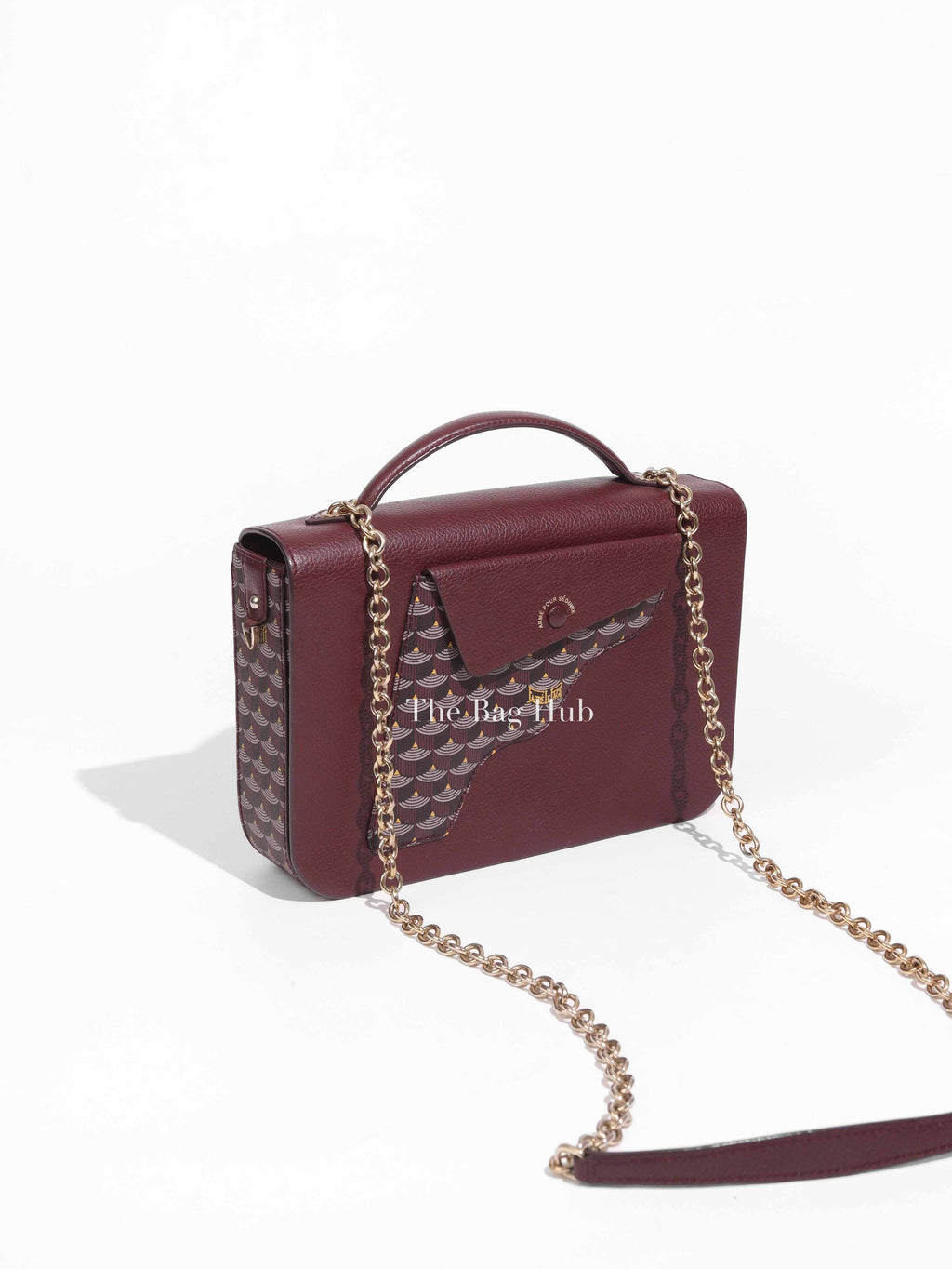 Faure Le Page Maroon Leather Calibre 27 Bag