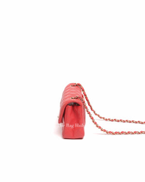 Chanel Coral Lambskin Mini Classic Rectangular Bag GHW