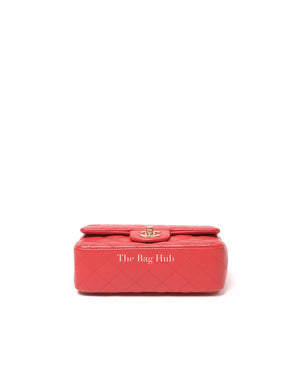Chanel Coral Lambskin Mini Classic Rectangular Bag GHW