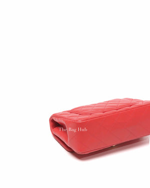 Chanel Coral Lambskin Mini Classic Rectangular Bag GHW