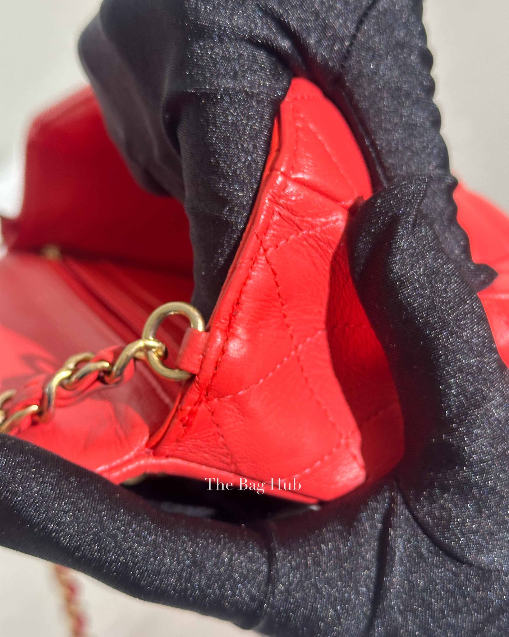 Chanel Coral Lambskin Mini Classic Rectangular Bag GHW