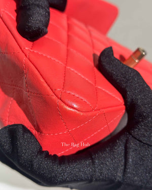 Chanel Coral Lambskin Mini Classic Rectangular Bag GHW
