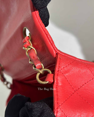Chanel Coral Lambskin Mini Classic Rectangular Bag GHW