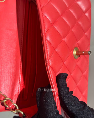 Chanel Coral Lambskin Mini Classic Rectangular Bag GHW
