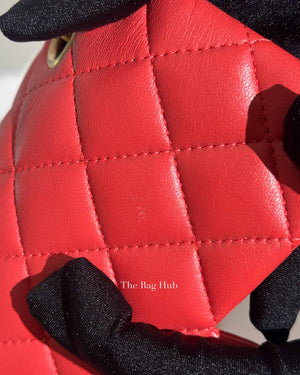 Chanel Coral Lambskin Mini Classic Rectangular Bag GHW