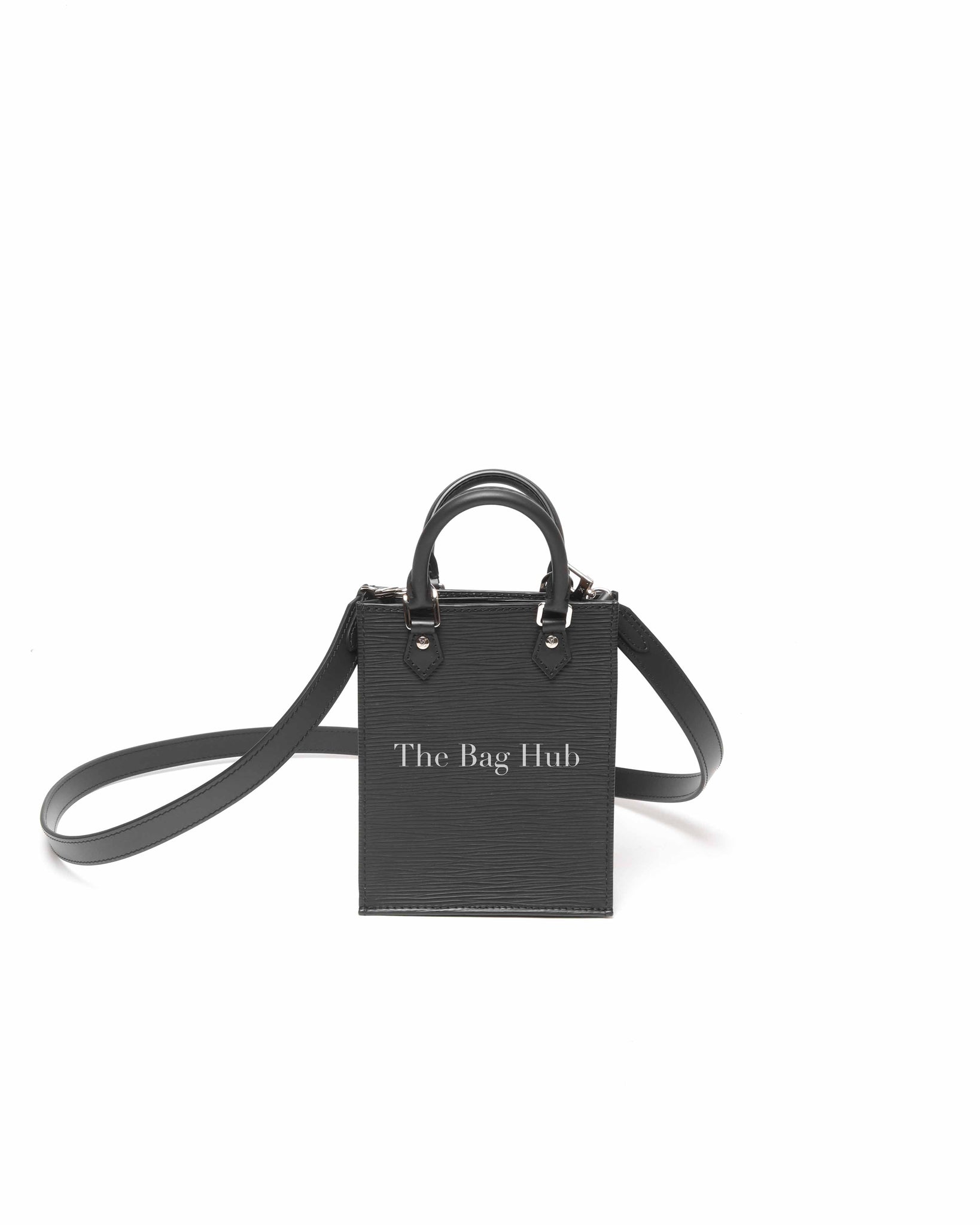 Louis Vuitton Black Epi Leather Petite Sac Plat Tote Bag