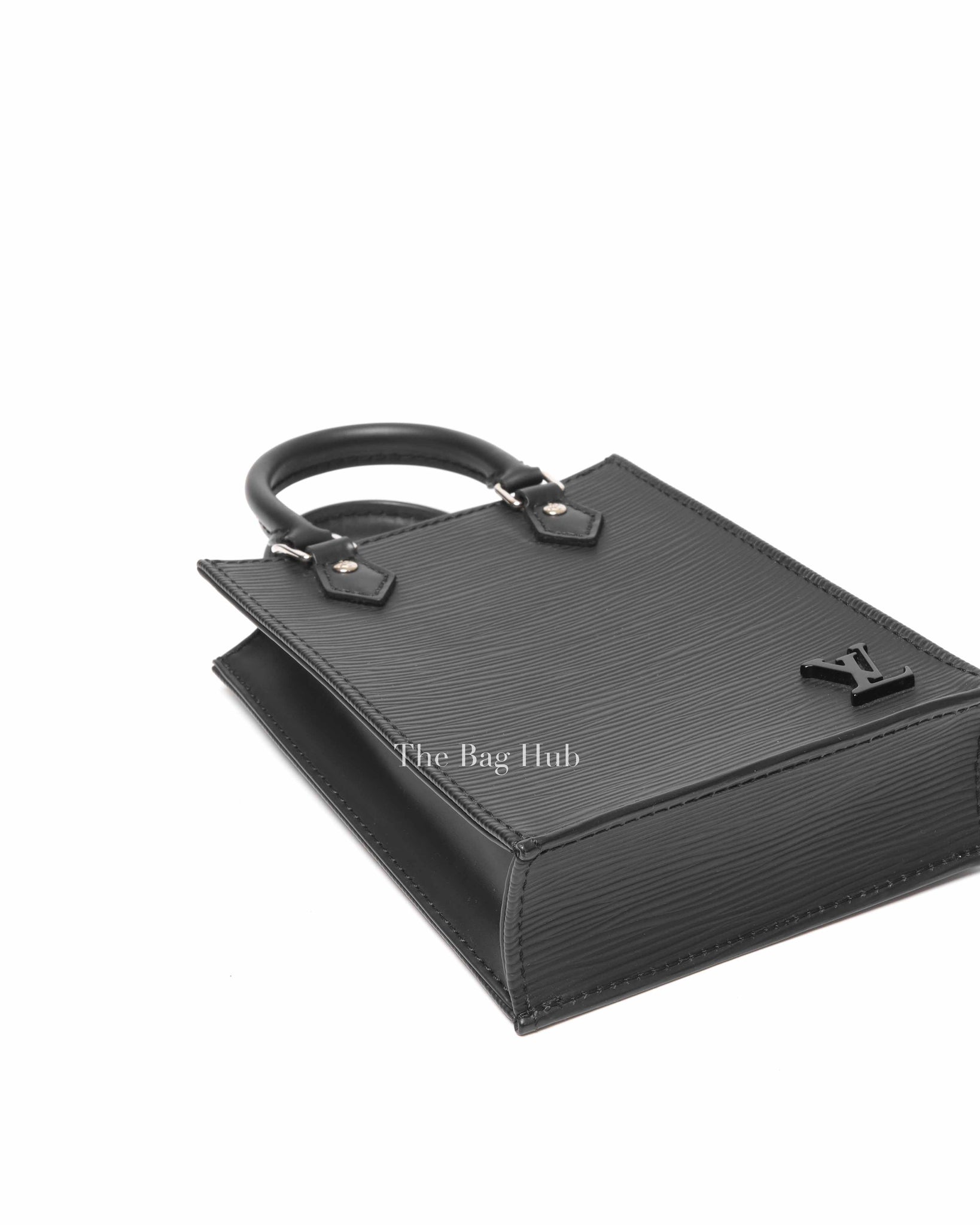 Louis Vuitton Black Epi Leather Petite Sac Plat Tote Bag