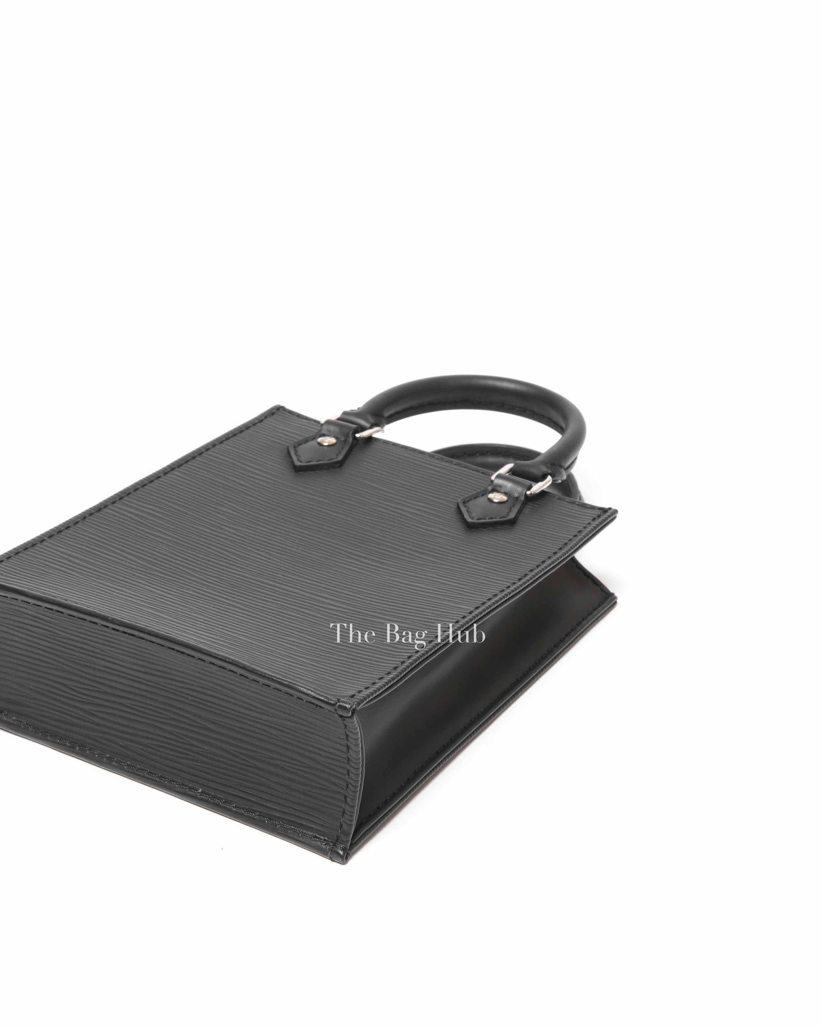 Louis Vuitton Black Epi Leather Petite Sac Plat Tote Bag