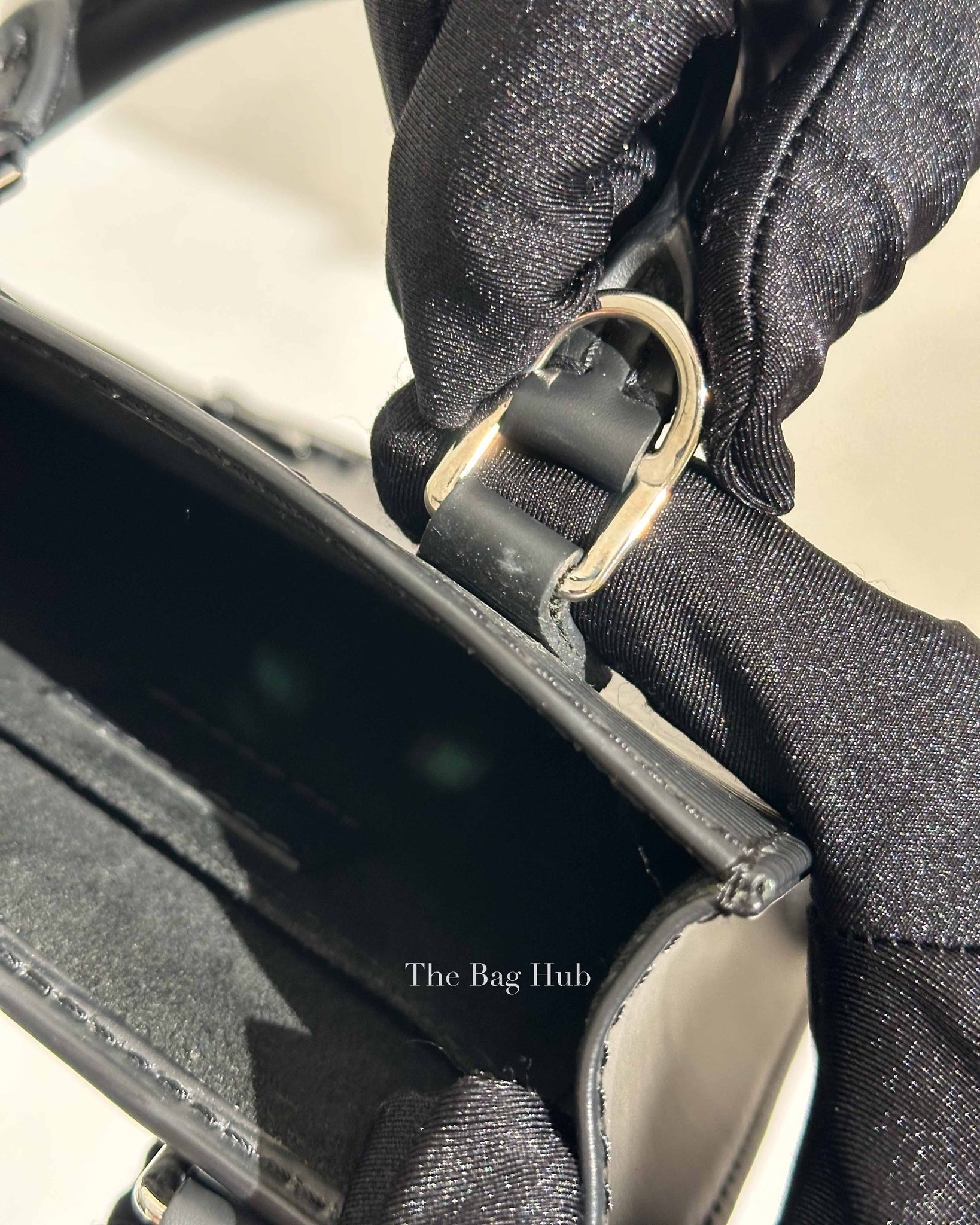 Louis Vuitton Black Epi Leather Petite Sac Plat Tote Bag