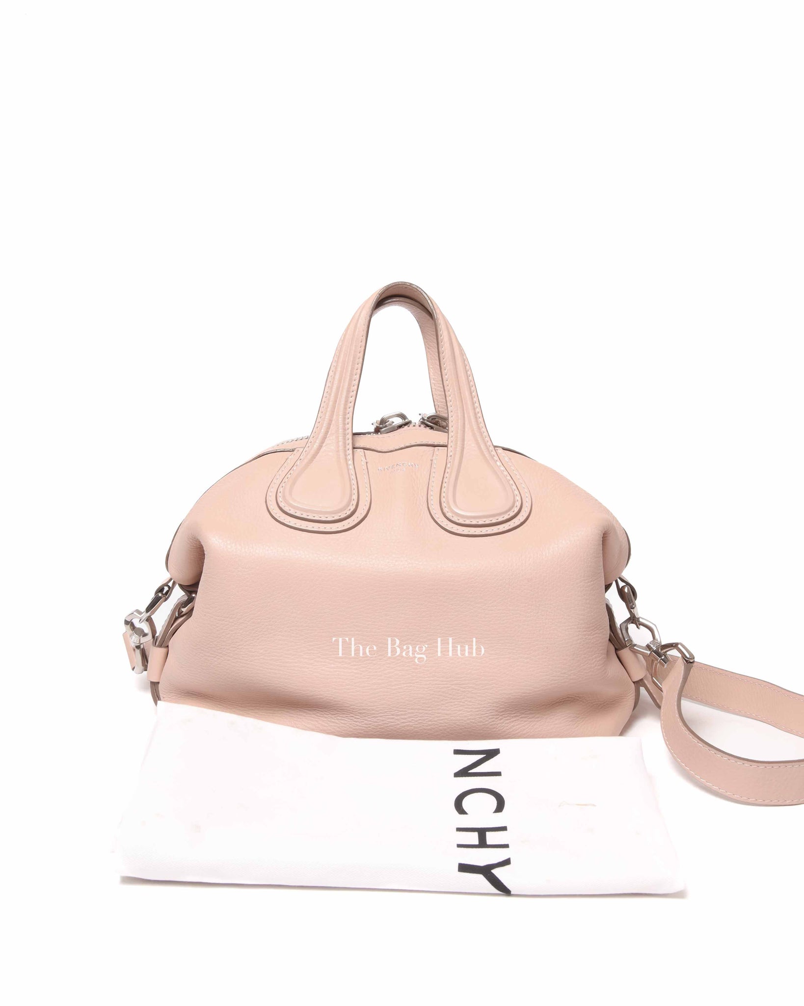 Givenchy Nude Pink Grained Leather Nightingale Satchel Small Bag