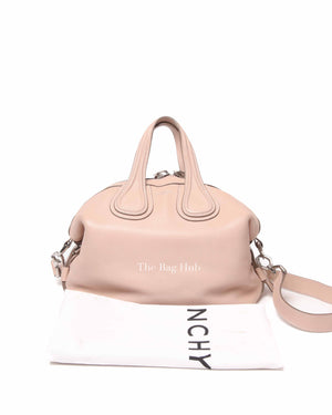 Givenchy Nude Pink Grained Leather Nightingale Satchel Small Bag