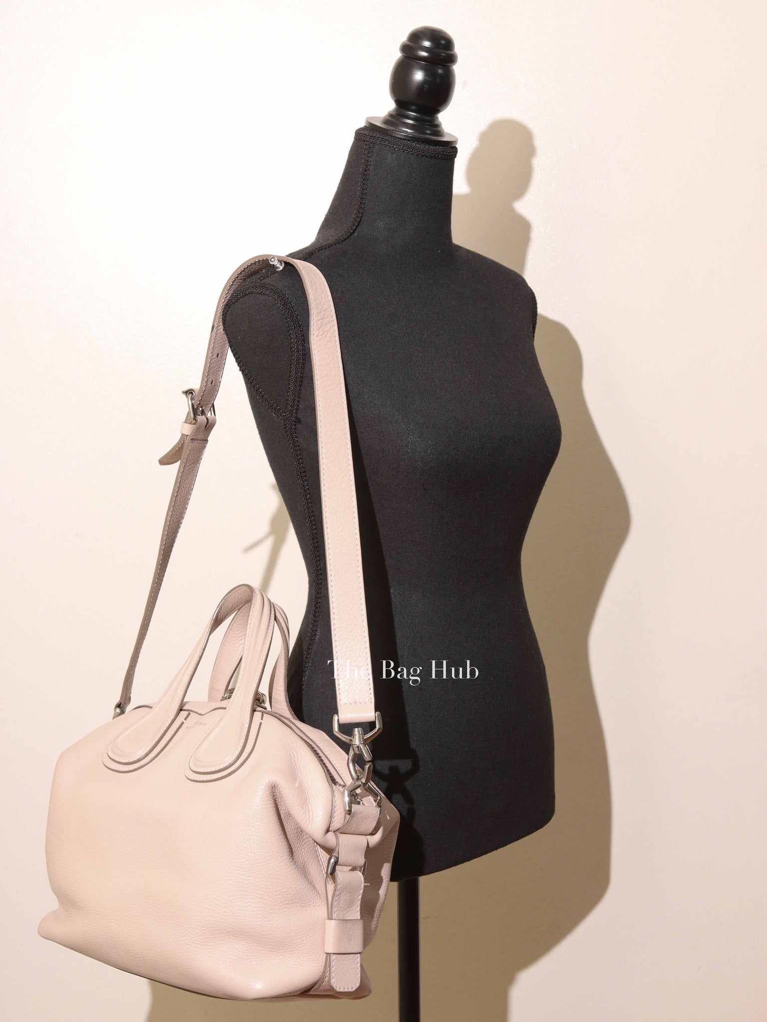 Givenchy Nude Pink Grained Leather Nightingale Satchel Small Bag
