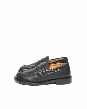 Louis Vuitton Black Leather Dandy Loafer Men's Size 8