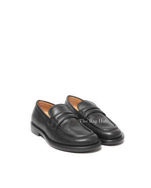 Louis Vuitton Black Leather Dandy Loafer Men's Size 8