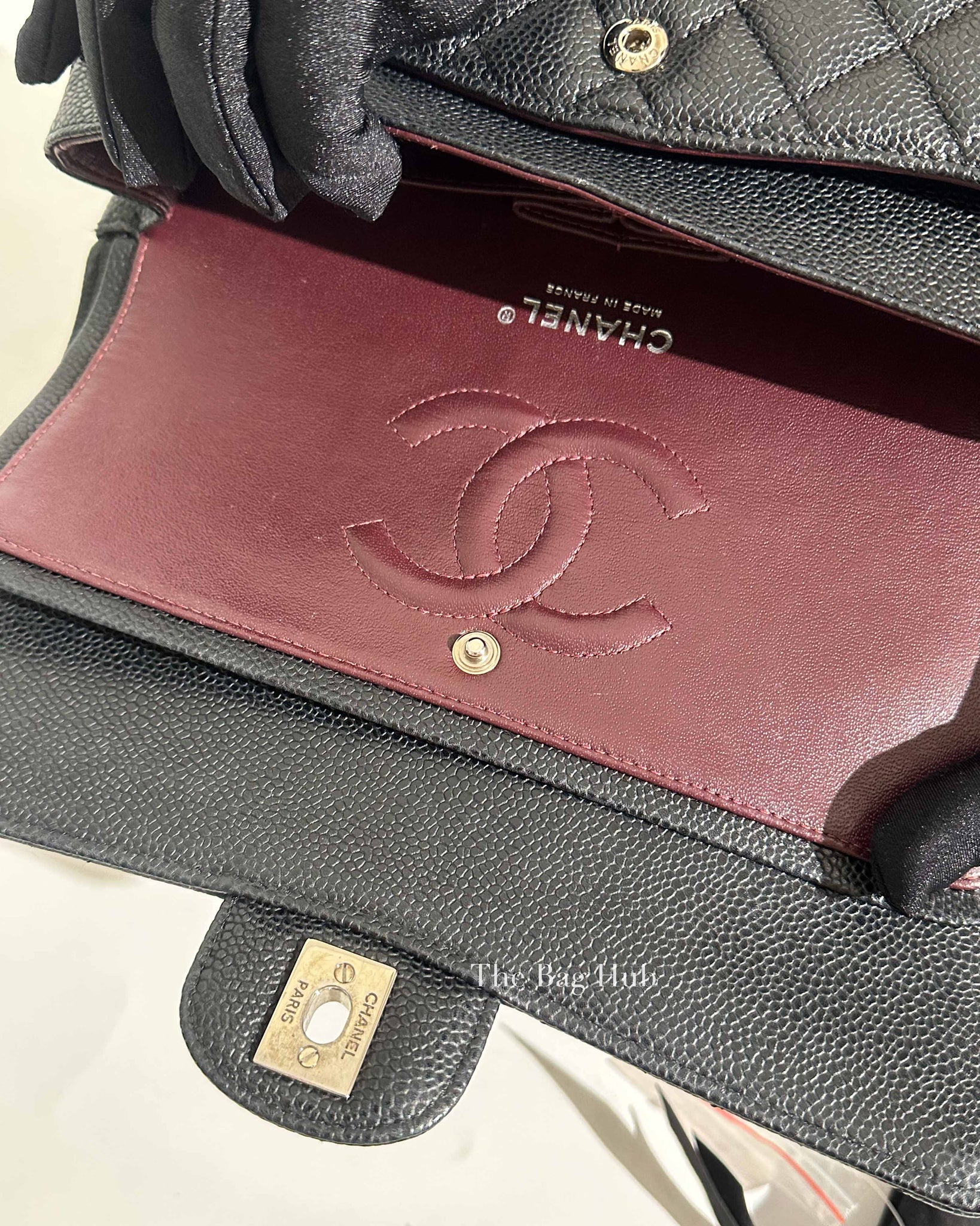 Chanel Black Caviar Medium Classic Double Flap Bag SHW