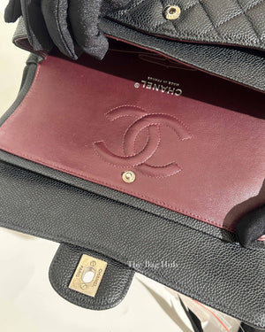 Chanel Black Caviar Medium Classic Double Flap Bag SHW