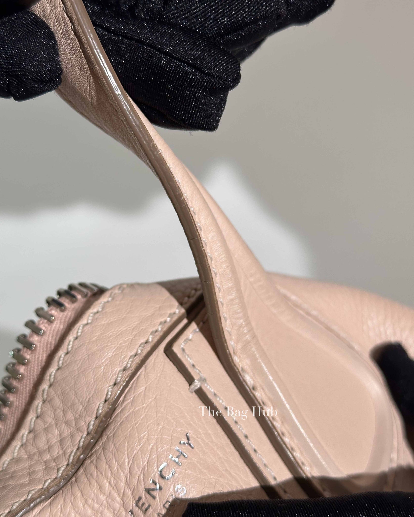 Givenchy Nude Pink Grained Leather Nightingale Satchel Small Bag