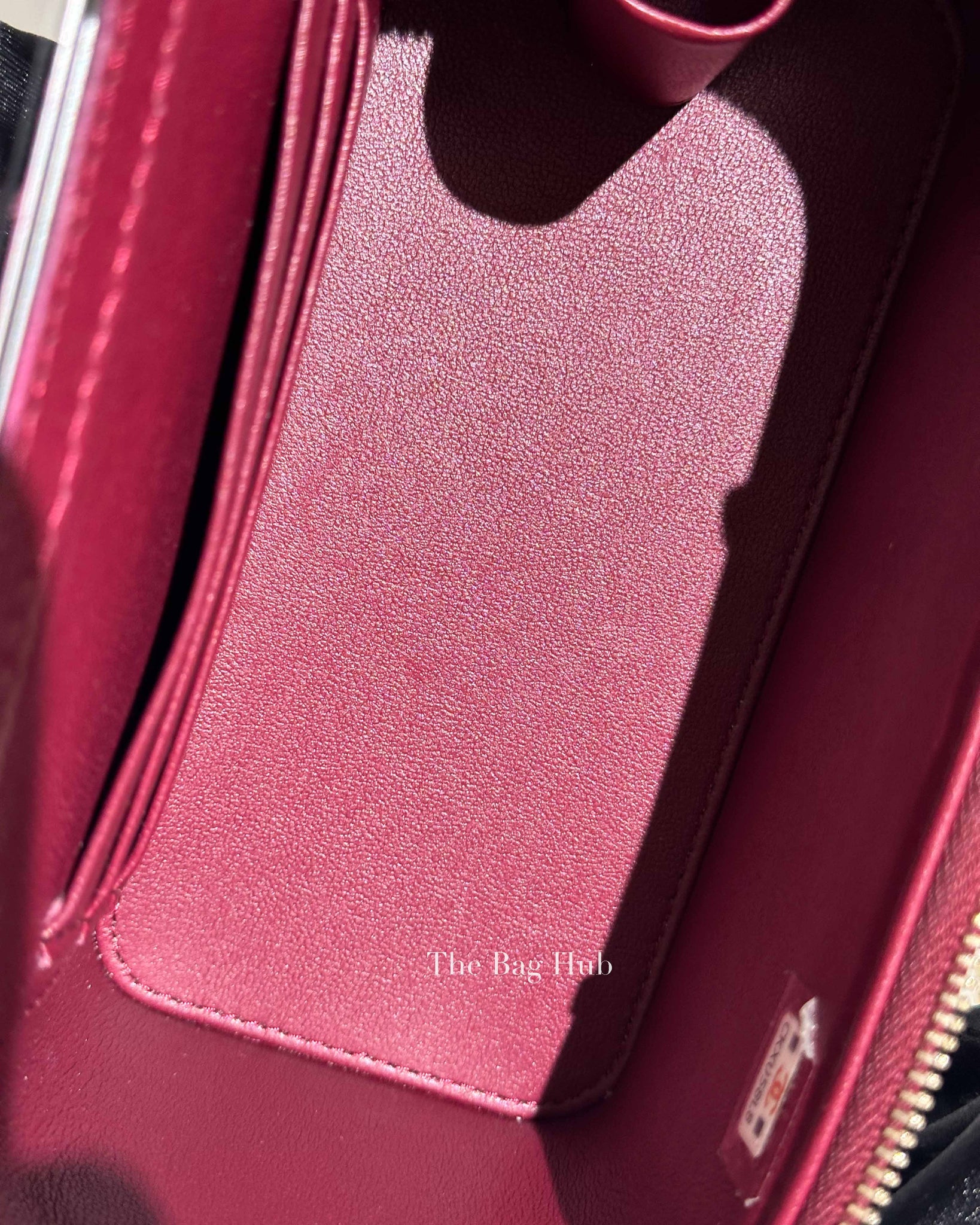 Chanel Burgundy Quilted Leather Pick Me Up Vanity Bag GHW
