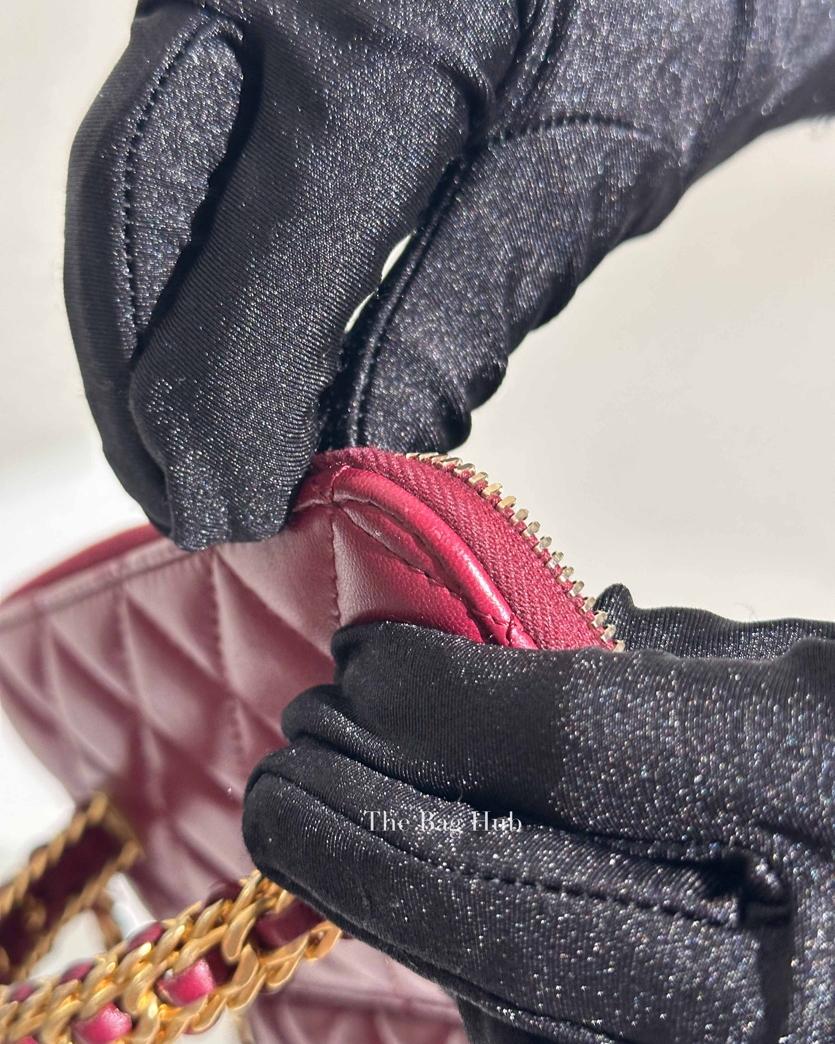 Chanel Burgundy Quilted Leather Pick Me Up Vanity Bag GHW