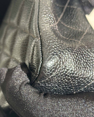 Chanel Vintage Black Caviar Leather Classic Medium Flap Bag 24K GHW