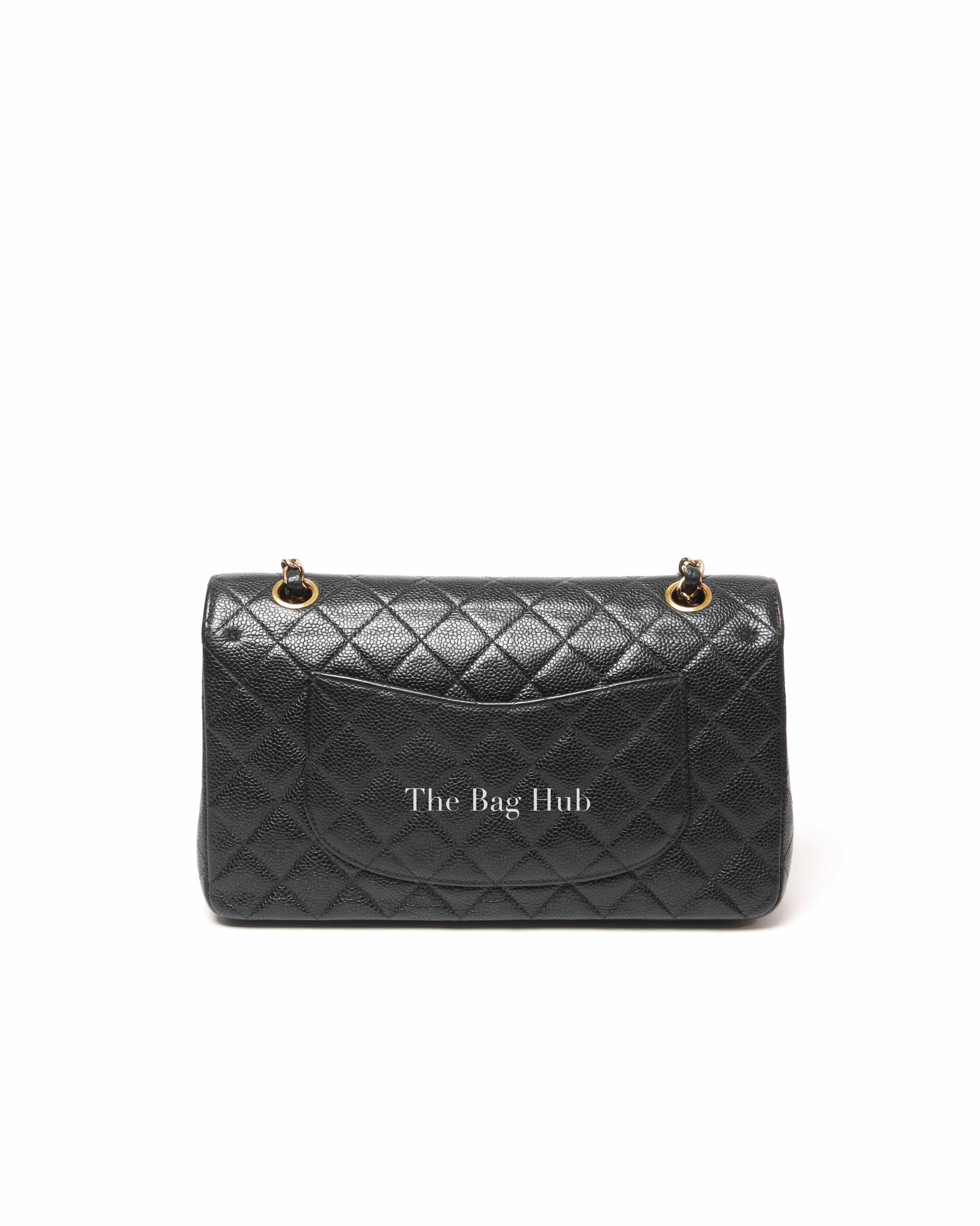 Chanel Vintage Black Caviar Leather Classic Medium Flap Bag 24K GHW
