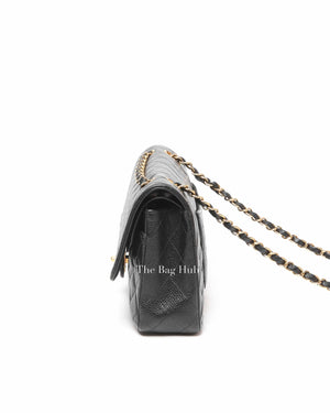 Chanel Vintage Black Caviar Leather Classic Medium Flap Bag 24K GHW