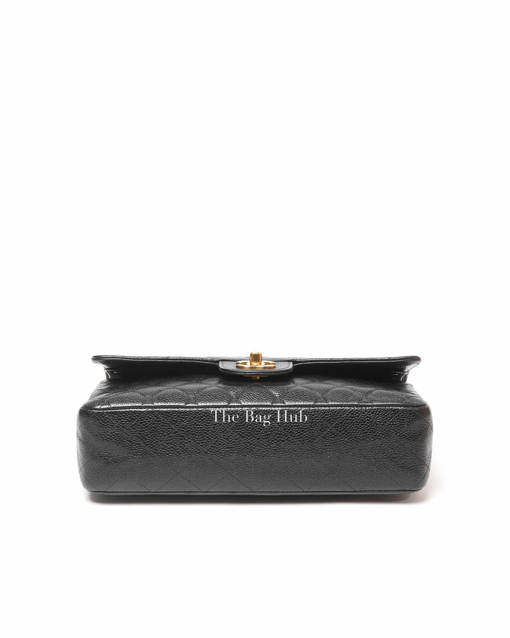 Chanel Vintage Black Caviar Leather Classic Medium Flap Bag 24K GHW